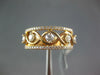 WIDE .68CT DIAMOND 18K ROSE GOLD 5 STONE INFINITY SEMI ETERNITY ANNIVERSARY RING