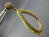 LARGE 5.25CT PINK & FANCY YELLOW DIAMOND 18K YELLOW & ROSE GOLD HANGING EARRINGS
