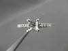 ESTATE .20CT DIAMOND 14KT WHITE GOLD LUCIDA SEMI MOUNT ENGAGEMENT RING #12082
