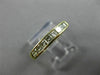 ESTATE .27CT DIAMOND 14KT YELLOW GOLD 9 STONE PRINCESS CHANNEL ANNIVERSARY RING