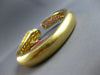 EXTRA L,ARGE GIA WHITE & YELLOW DIAMOND & AAA EMERALD 18KT YELLOW GOLD BRACELET