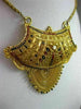 ANTIQUE OLD MINE DIAMOND 22KT YELLOW GOLD ENAMEL FILIGREE HANGING NECKLACE #2122