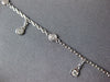 EXTRA LONG 2.20CT DIAMOND 14K WHITE GOLD 3D BY THE YARD CHANDELIER LOVE NECKLACE