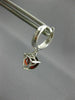ESTATE 2.48CT AAA GARNET 14KT WHITE GOLD 3D TRILLION HANGING HUGGIE EARRINGS