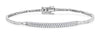 ESTATE .72CT DIAMOND 18KT WHITE GOLD 3D CLASSIC 2 ROW DOUBLE BAR LINK BRACELET