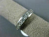 ESTATE .56CT DIAMOND 14KT WHITE GOLD 3D SEMI ETERNITY CHANNEL ANNIVERSARY RING