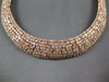 GIA EXTRA LARGE 55.46CT PINK DIAMOND 18K YELLOW GOLD 3D ETERNITY TENNIS NECKLACE