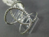 ESTATE LARGE .45CT DIAMOND 14KT WHITE GOLD 3D INFINITY DOUBLE OVAL LOVE RING