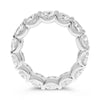 ESTATE LARGE 7.20CT DIAMOND PLATINUM 3D CUSHION CUT ETERNITY ANNIVERSARY RING
