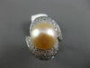 ESTATE MASSIVE 2.46CT DIAMOND 18KT WHITE GOLD SOUTH SEA PEARL INFINITY LOVE RING