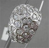 ANTIQUE WIDE FILIGREE 2.05CTW DIAMOND 18KT WHITE GOLD RING JUST AMAZING!!!!!!!!!