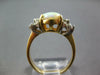 ESTATE 1.67CT DIAMOND & AAA OPAL 14KT 2 TONE GOLD CLASSIC OVAL & ROUND FUN RING
