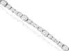 ESTATE 2.0CT DIAMOND 14KT WHITE GOLD 3D ROUND CLASSIC BAMBOO TENNIS BRACELET