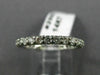 ESTATE 1.01CT DIAMOND 14KT WHITE GOLD SHARED PRONG ETERNITY WEDDING RING #25531