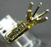 ESTATE .70CT DIAMOND 14KT 2 TONE GOLD FILIGREE SEMI MOUNT ENGAGEMENT RING #4953