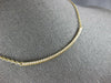 ESTATE .44CT DIAMOND 18KT YELLOW GOLD 3D CLASSIC ELONGATED HAPPY BAR NECKLACE