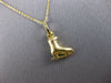 ESTATE 14KT YELLOW GOLD 3D HANDCRAFTED ICE SKATER CHARM PENDANT #25602