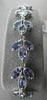 ANTIQUE 14KT WHITE 8.81CTW DIAMOND & TANZANITE BRACELET