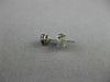 ESTATE .60CT AAA RUBY 14KT WHITE GOLD 3D CLASSIC SOLITAIRE ROUND STUD EARRINGS