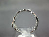 ESTATE .21CT DIAMOND 18KT WHITE GOLD 3D FLOWER TULIP FILIGREE FUN RING