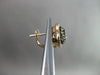 ESTATE 1.03CT FANCY DIAMOND FLOATING HEART 14K ROSE & BLACK GOLD CLIPON EARRINGS