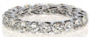 3.04CT DIAMOND 18KT WHITE GOLD 3D CLASSIC ROUND ETERNITY LOVE ANNIVERSARY RING