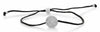 ESTATE .14CT DIAMOND 14KT WHITE GOLD 3D CLASSIC ROUND DISC STRING LOVE BRACELET