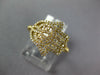 ESTATE .30CT DIAMOND 18KT YELLOW GOLD 3D CLASSIC HAMSA CHAMSA LUCKY RING