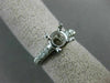 ESTATE .35CT DIAMOND PLATINUM 3D CLASSIC ROUND SEMI MOUNT ENGAGEMENT RING #2077