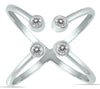 WIDE .20CT DIAMOND 14KT WHITE GOLD ROUND BEZEL ETOILE CRISS CROSS INFINITY RING