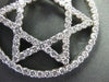ESTATE EXTRA LARGE 2.68CT DIAMOND 14KT WHITE GOLD STAR OF DAVID PENDANT #ELV15