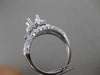 ESTATE .78CT DIAMOND 14K WHITE GOLD PAVE HALO SEMI MOUNT ENGAGEMENT RING #21349