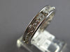 .12CT DIAMOND 14KT WHITE GOLD FILIGREE BEADED ETERNITY WEDDING ANNIVERSARY RING
