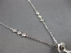 LARGE .67CT DIAMOND 14KT WHITE GOLD SQUARE LOVE KNOT BY THE YARD FUN NECKLACE
