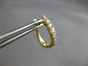 .55CT DIAMOND 18KT YELLOW GOLD ROUND OVAL HUGGIE HOOP LEVERBACK HANGING EARRINGS