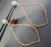 ESTATE LARGE 1.28CT WHITE & PINK DIAMOND 18KT WHITE & ROSE GOLD HANGING EARRINGS