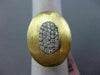 ESTATE LARGE .50CT DIAMOND 14KT TWO TONE GOLD 3D CLASSIC OVAL ITALIAN FUN RING
