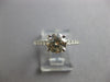 ESTATE 1.24CT DIAMOND 18KT WHITE GOLD 3D ROUND CLASSIC SOLITAIRE ENGAGEMENT RING