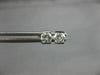 ESTATE .40CT DIAMOND 14KT WHITE GOLD 3D SOLITAIRE TENSION STUD EARRINGS #17278