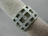ESTATE WIDE .80CT DIAMOND 14KT WHITE GOLD 3D CLASSIC MULTI ROW WOVEN RING #26335