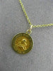 ESTATE SMALL 14KT YELLOW GOLD SACRED HEART OF MARY PRAY FOR US PENDANT #25003