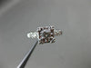 ANTIQUE .45CT DIAMOND 14KT WHITE GOLD FILIGREE FISHTAIL ENGAGEMENT RING #9103