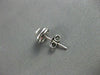 ESTATE .45CT PRINCESS DIAMOND 14KT WHITE GOLD ROUND STUD EARRINGS VERY CUTE 6657