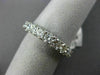 ESTATE 3.55CT DIAMOND 14KT WHITE GOLD 3D ETERNITY WEDDING ANNIVERSARY RING #2705