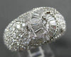 ESTATE 5.18CT ROUND & BAGUETTE DIAMOND 18K WHITE GOLD 3D INFINITY LOVE KNOT RING