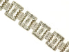 ESTATE WIDE 4.50CT DIAMOND 14KT WHITE GOLD 3D BAGUETTE MULTI FUN TENNIS BRACELET