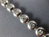 LARGE 2.20CT DIAMOND 14KT WHITE GOLD ROUND BEZEL CLASSIC TENNIS BRACELET #1481