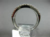 ESTATE 1CT DIAMOND 14KT WHITE GOLD CLASSIC 5 STONE DOUBLE ROW ANNIVERSARY RING