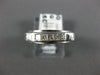 .35CT DIAMOND 14KT WHITE GOLD 3D PRINCESS 5 STONE FILIGREE ANNIVERSARY RING 1337
