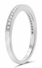 .17CT DIAMOND 14KT WHITE GOLD 3D ROUND CHANNEL & PRONG FILIGREE ANNIVERSARY RING